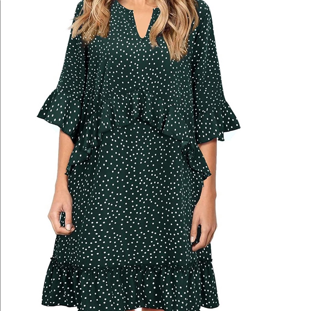Ruffled Polka Dot Dress